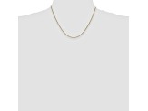 14k Yellow Gold 1mm Cable Chain 18 Inches