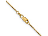 14k Yellow Gold 1mm Cable Chain 30 Inches