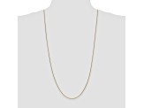14k Yellow Gold 1mm Cable Chain 30 Inches