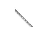 14k White Gold 1mm Cable Chain 20 Inches