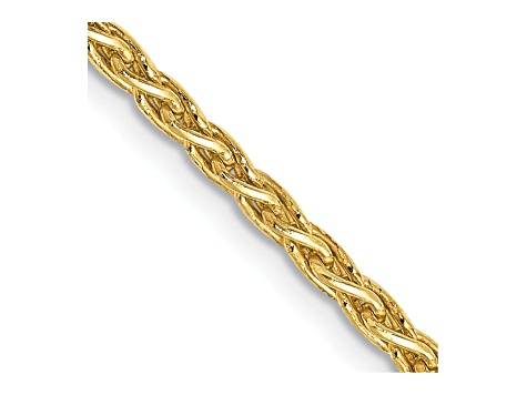 14k Yellow Gold 2.25mm Parisian Wheat Chain 16 Inches