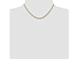 14k Yellow Gold 2.25mm Parisian Wheat Chain 16 Inches