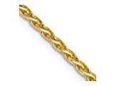 14k Yellow Gold 2.25mm Parisian Wheat Chain 20 Inches