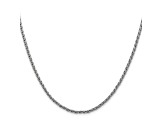 14k White Gold 2.25mm Parisian Wheat Chain 20 Inches