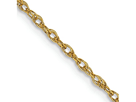 14k Yellow Gold 1.3mm Heavy-Baby Rope Chain 18 Inches