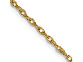 14k Yellow Gold 1.3mm Heavy-Baby Rope Chain 30 Inches