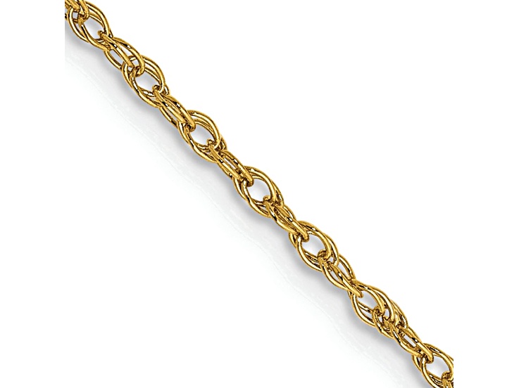 14k Yellow Gold 1.3mm Heavy-Baby Rope Chain 26 Inches