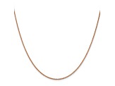 14k Rose Gold 1.4mm Diamond Cut Cable Chain