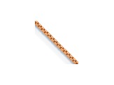 14k Rose Gold 0.9mm Box Link Chain