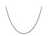 14k Rose Gold 0.9mm Box Link Chain