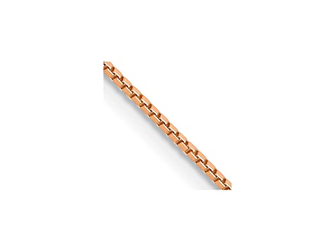 14k Rose Gold 0.9mm Box Link Chain