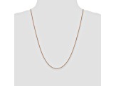 14k Rose Gold 0.9mm Box Link Chain