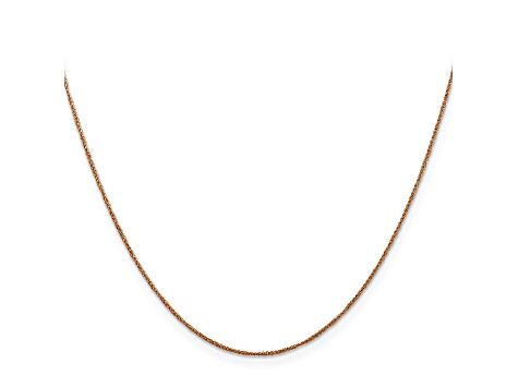 14K Rose Gold 0.7mm Rope Chain