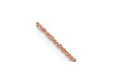 14K Rose Gold 0.7mm Rope Chain