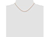 14K Rose Gold 1.1mm Rope Chain