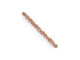 14K Rose Gold 1.1mm Rope Chain