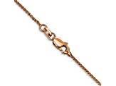 14k Diamond Cut Rose Gold 1.00mm Spiga Chain