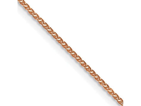 14k Diamond Cut Rose Gold 1.00mm Spiga Chain