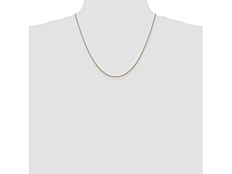 14k Diamond Cut Rose Gold 1.00mm Spiga Chain