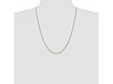 14k Diamond Cut Rose Gold 1.00mm Spiga Chain