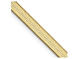 14k Yellow Gold 3.0mm Silky Herringbone Chain