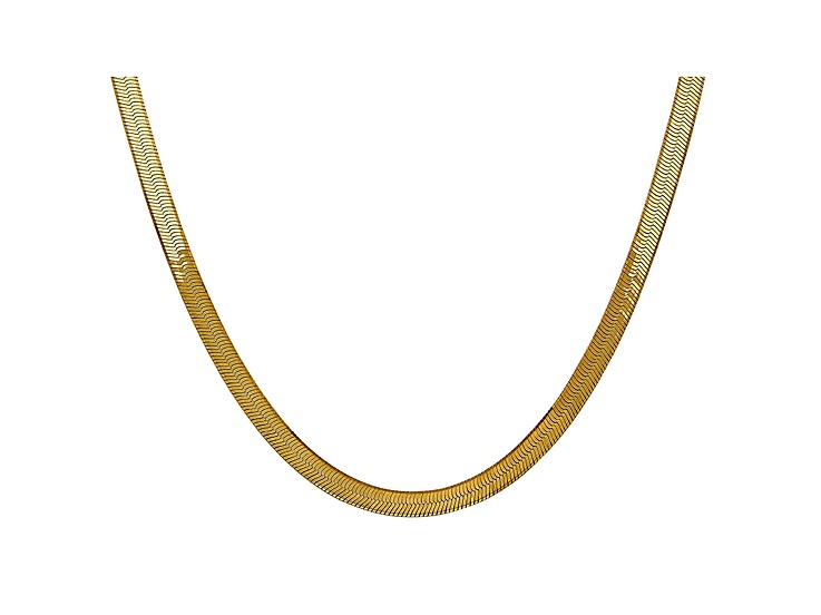 14k Yellow Gold 5.0mm Silky Herringbone Chain