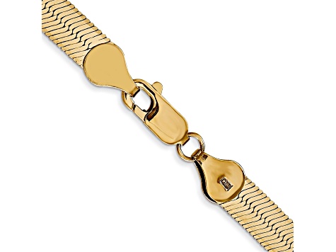 14k Yellow Gold 5.5mm Silky Herringbone Chain