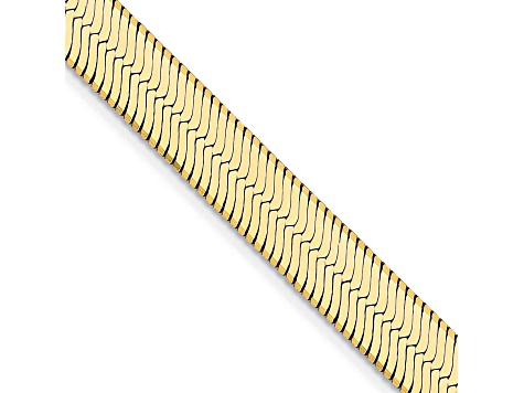 14k Yellow Gold 6.5mm Silky Herringbone Chain