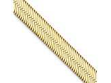 14k Yellow Gold 6.5mm Silky Herringbone Chain