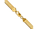 14k Yellow Gold 6.5mm Silky Herringbone Chain