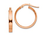 14K Rose Gold 3mm Small Hoop Earrings