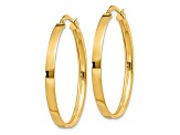 14k Yellow Gold 3mm XL Hoop Earrings