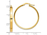 14k Yellow Gold 3mm XL Hoop Earrings