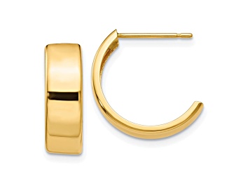 Picture of 14k Yellow Gold Hoop Earrings