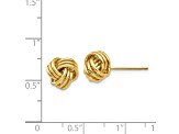 14k Yellow Gold Polished Triple Knot Post Earrings