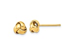 14k Yellow Gold Gold Polished Love Knot Post Earrings
