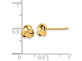 14k Yellow Gold Gold Polished Love Knot Post Earrings