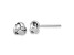 14k White Gold Polished Love Knot Post Earrings