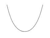 14k White Gold 1.1mm Box Chain 16"