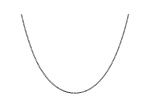 14k White Gold 1.1mm Box Chain 20"