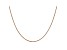 14k Rose Gold 1.1mm Box Link Chain 18"