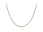 14k Rose Gold 1.1mm Box Link Chain 24"
