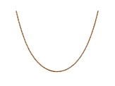 14k Rose Gold 1.1mm Box Link Chain 24"