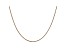 14k Rose Gold 1.1mm Box Link Chain 30"