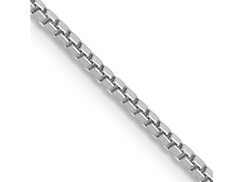 Picture of 14k White Gold 1.1mm Box Chain 22"