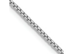 14k White Gold 1.1mm Box Chain 22"