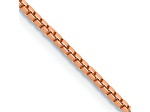 14k Rose Gold 1.1mm Box Link Chain 22"