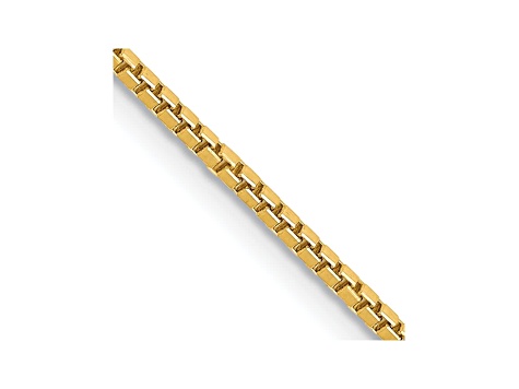 14k Yellow Gold 1.3mm Box Chain 20"