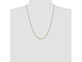 14k Yellow Gold 1.3mm Box Chain 24"