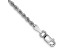 14k White Gold 2mm Diamond-cut Rope with Lobster Clasp Chain. Available in sizes 7 or 8 inches.